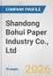 Shandong Bohui Paper Industry Co., Ltd Fundamental Company Report Including Financial, SWOT, Competitors and Industry Analysis - Product Thumbnail Image
