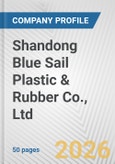 Shandong Blue Sail Plastic & Rubber Co., Ltd. Fundamental Company Report Including Financial, SWOT, Competitors and Industry Analysis- Product Image