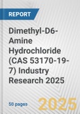 Dimethyl-D6-Amine Hydrochloride (CAS 53170-19-7) Industry Research 2025: Global and Regional Market Trends 2019-2024 and Forecast to 2029- Product Image