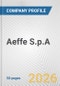 Aeffe S.p.A. Fundamental Company Report Including Financial, SWOT, Competitors and Industry Analysis - Product Thumbnail Image