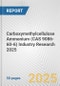 Carboxymethylcellulose Ammonium (CAS 9086-60-6) Industry Research 2025: Global and Regional Market Trends 2019-2024 and Forecast to 2029 - Product Image