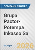 Grupa Pactor-Potempa Inkasso Sa Fundamental Company Report Including Financial, SWOT, Competitors and Industry Analysis- Product Image
