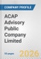 ACAP Advisory Public Company Limited Fundamental Company Report Including Financial, SWOT, Competitors and Industry Analysis - Product Thumbnail Image
