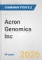 Acron Genomics Inc. Fundamental Company Report Including Financial, SWOT, Competitors and Industry Analysis - Product Thumbnail Image