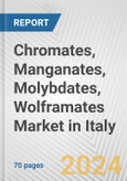 Chromates, Manganates, Molybdates, Wolframates Market in Italy: Business Report 2024- Product Image