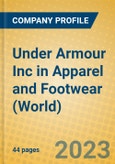 Under Armour Inc in Apparel and Footwear (World)- Product Image