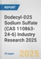 Dodecyl-D25 Sodium Sulfate (CAS 110863-24-6) Industry Research 2025: Global and Regional Market Trends 2019-2024 and Forecast to 2029 - Product Image