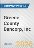 Greene County Bancorp, Inc. Fundamental Company Report Including Financial, SWOT, Competitors and Industry Analysis- Product Image