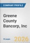 Greene County Bancorp, Inc. Fundamental Company Report Including Financial, SWOT, Competitors and Industry Analysis - Product Thumbnail Image