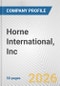 Horne International, Inc. Fundamental Company Report Including Financial, SWOT, Competitors and Industry Analysis - Product Thumbnail Image