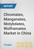 Chromates, Manganates, Molybdates, Wolframates Market in China: Business Report 2024- Product Image