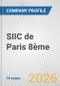 SIIC de Paris 8ème Fundamental Company Report Including Financial, SWOT, Competitors and Industry Analysis - Product Thumbnail Image