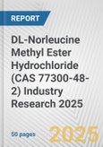DL-Norleucine Methyl Ester Hydrochloride (CAS 77300-48-2) Industry Research 2025: Global and Regional Market Trends 2019-2024 and Forecast to 2029- Product Image