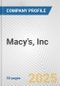 Macy's, Inc. Fundamental Company Report Including Financial, SWOT, Competitors and Industry Analysis - Product Thumbnail Image