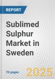 Sublimed Sulphur Market in Sweden: Business Report 2024- Product Image