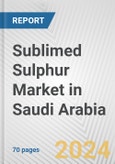 Sublimed Sulphur Market in Saudi Arabia: Business Report 2024- Product Image