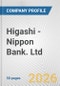 Higashi - Nippon Bank. Ltd. Fundamental Company Report Including Financial, SWOT, Competitors and Industry Analysis - Product Thumbnail Image