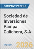 Sociedad de Inversiones Pampa Calichera, S.A. Fundamental Company Report Including Financial, SWOT, Competitors and Industry Analysis- Product Image