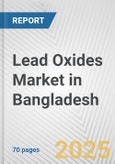 Lead Oxides Market in Bangladesh: Business Report 2024- Product Image