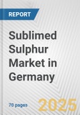 Sublimed Sulphur Market in Germany: Business Report 2024- Product Image