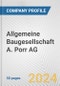 Allgemeine Baugesellschaft A. Porr AG Fundamental Company Report Including Financial, SWOT, Competitors and Industry Analysis - Product Thumbnail Image