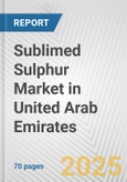 Sublimed Sulphur Market in United Arab Emirates: Business Report 2025- Product Image
