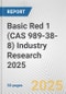 Basic Red 1 (CAS 989-38-8) Industry Research 2025: Global and Regional Market Trends 2019-2024 and Forecast to 2029 - Product Thumbnail Image