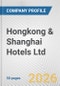 Hongkong & Shanghai Hotels Ltd. Fundamental Company Report Including Financial, SWOT, Competitors and Industry Analysis - Product Thumbnail Image