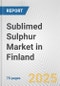 Sublimed Sulphur Market in Finland: Business Report 2024 - Product Thumbnail Image