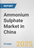 Ammonium Sulphate Market in China: 2017-2023 Review and Forecast to 2027- Product Image