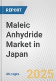 Maleic Anhydride Market in Japan: 2019-2024 Review and Forecast to 2029- Product Image
