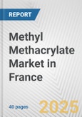 Methyl Methacrylate Market in France: 2019-2024 Review and Forecast to 2029- Product Image