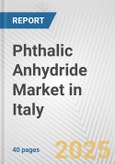 Phthalic Anhydride Market in Italy: 2019-2024 Review and Forecast to 2029- Product Image