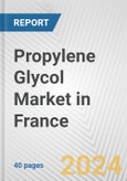Propylene Glycol Market in France: 2017-2023 Review and Forecast to 2027- Product Image