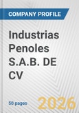 Industrias Penoles S.A.B. DE CV Fundamental Company Report Including Financial, SWOT, Competitors and Industry Analysis- Product Image