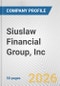 Siuslaw Financial Group, Inc. Fundamental Company Report Including Financial, SWOT, Competitors and Industry Analysis - Product Thumbnail Image