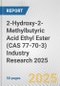 2-Hydroxy-2-Methylbutyric Acid Ethyl Ester (CAS 77-70-3) Industry Research 2025: Global and Regional Market Trends 2019-2024 and Forecast to 2029 - Product Thumbnail Image