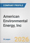 American Environmental Energy, Inc Fundamental Company Report Including Financial, SWOT, Competitors and Industry Analysis- Product Image