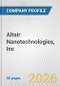 Altair Nanotechnologies, Inc. Fundamental Company Report Including Financial, SWOT, Competitors and Industry Analysis - Product Thumbnail Image