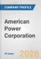 American Power Corporation Fundamental Company Report Including Financial, SWOT, Competitors and Industry Analysis - Product Thumbnail Image