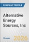 Alternative Energy Sources, Inc. Fundamental Company Report Including Financial, SWOT, Competitors and Industry Analysis - Product Thumbnail Image