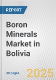 Boron Minerals Market in Bolivia: 2019-2024 Review and Forecast to 2029- Product Image