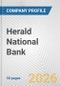 Herald National Bank Fundamental Company Report Including Financial, SWOT, Competitors and Industry Analysis - Product Thumbnail Image