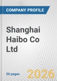 Shanghai Haibo Co Ltd Fundamental Company Report Including Financial, SWOT, Competitors and Industry Analysis- Product Image