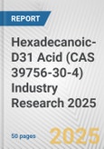 Hexadecanoic-D31 Acid (CAS 39756-30-4) Industry Research 2025: Global and Regional Market Trends 2019-2024 and Forecast to 2029- Product Image