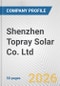 Shenzhen Topray Solar Co. Ltd. Fundamental Company Report Including Financial, SWOT, Competitors and Industry Analysis - Product Thumbnail Image