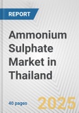 Ammonium Sulphate Market in Thailand: 2019-2024 Review and Forecast to 2029- Product Image