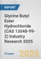Glycine Butyl Ester Hydrochloride (CAS 13048-99-2) Industry Research 2025: Global and Regional Market Trends 2019-2024 and Forecast to 2029 - Product Thumbnail Image