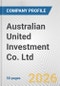 Australian United Investment Co. Ltd. Fundamental Company Report Including Financial, SWOT, Competitors and Industry Analysis - Product Thumbnail Image
