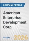 American Enterprise Development Corp. Fundamental Company Report Including Financial, SWOT, Competitors and Industry Analysis- Product Image